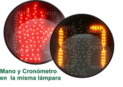 Lámparas LED Peatonales con animación de 30 cm (12")