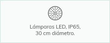 Làmpara LED IP65 de 30 cm