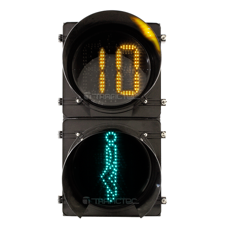Semáforo Peatonal animado con lámparas LED de 30 cm (12")