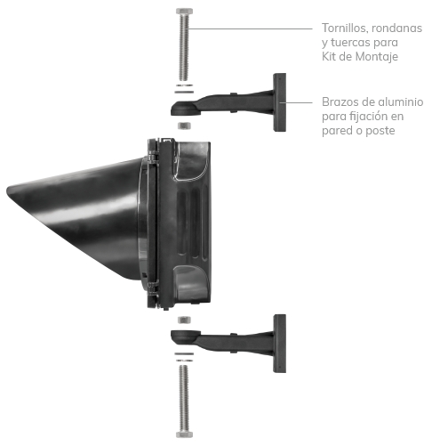 Semafòro LED cruz flecha de 30 cm - SMF-IND-12L-XF