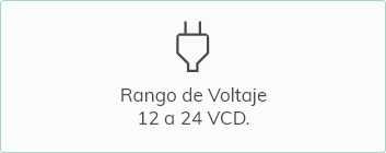 Rango de voltage de 85 a 265 VCA