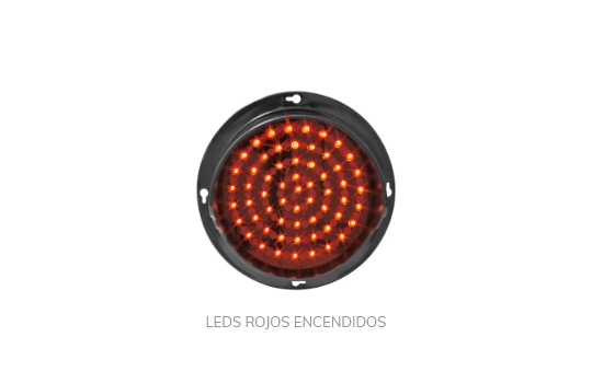 Semáforo LED Industrial Rojo-Verde 12.5 cm. - SMF-IND-12L-XF