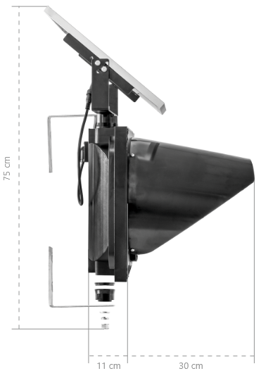 Semáforo LED Preventivo con Panel Solar