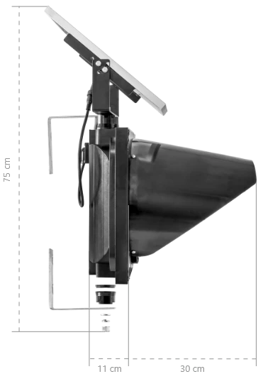 Semáforo LED Preventivo con Panel Solar