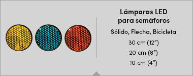 Lámparas LED para semáforos